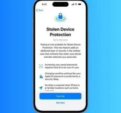 新荣苹果授权维修店分享被盗设备保护功能开启方法 