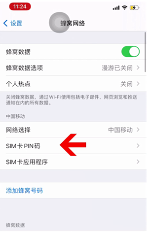 新荣苹果14维修网分享如何给iPhone14的SIM卡设置密码 