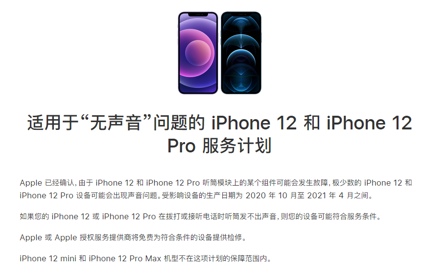 新荣苹果手机维修分享iPhone 12/Pro 拨打或接听电话时无声音怎么办 