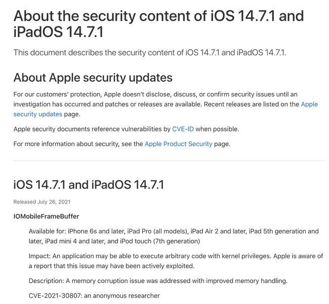 新荣苹果手机维修分享iOS 14.7.1 正式版更新内容及升级方法 